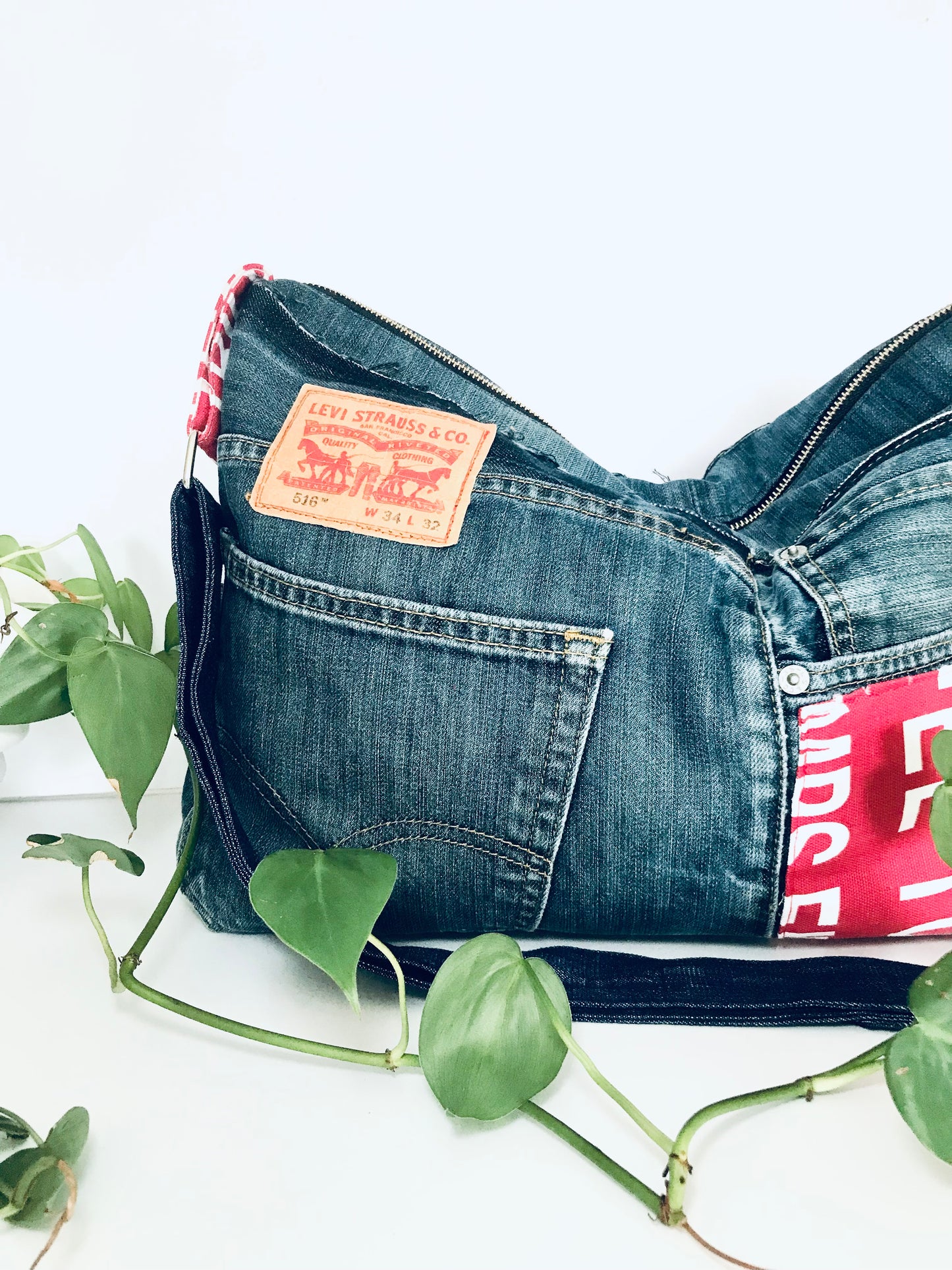 Conscious Carry-all with blue Levi’s and Eiffel tower