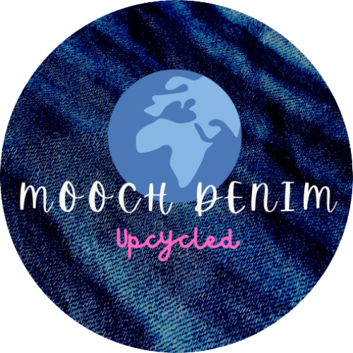 Mooch Denim Upcycled handmade bags logo sustainable circular